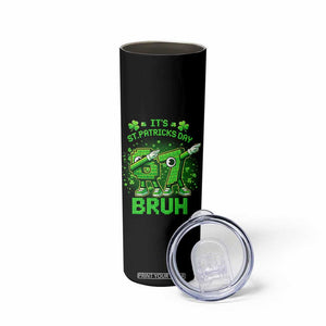 Its St Patricks Day 67 Bruh Skinny Tumbler Funny Shamrock Six Seven 6 7 Meme Gen Alpha TS10 Print Your Wear
