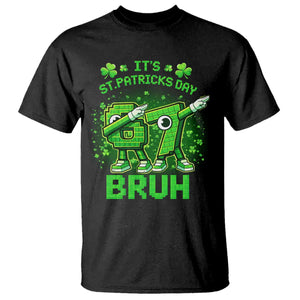 Its St Patricks Day 67 Bruh T Shirt Funny Shamrock Six Seven 6 7 Meme Gen Alpha TS10 Black Print Your Wear
