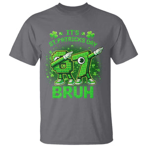 Its St Patricks Day 67 Bruh T Shirt Funny Shamrock Six Seven 6 7 Meme Gen Alpha TS10 Charcoal Print Your Wear