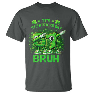 Its St Patricks Day 67 Bruh T Shirt Funny Shamrock Six Seven 6 7 Meme Gen Alpha TS10 Dark Heather Print Your Wear