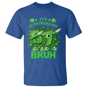 Its St Patricks Day 67 Bruh T Shirt Funny Shamrock Six Seven 6 7 Meme Gen Alpha TS10 Royal Blue Print Your Wear
