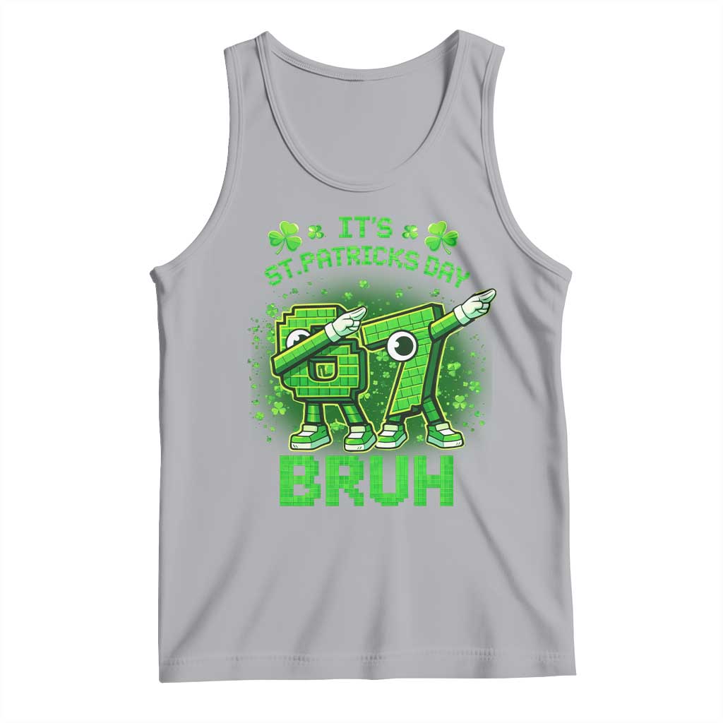Its St Patricks Day 67 Bruh Tank Top Funny Shamrock Six Seven 6 7 Meme Gen Alpha TS10 Athletic Heather Print Your Wear