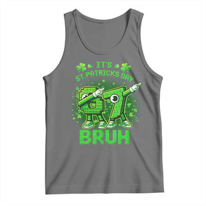 Its St Patricks Day 67 Bruh Tank Top Funny Shamrock Six Seven 6 7 Meme Gen Alpha TS10 Black Heather Print Your Wear