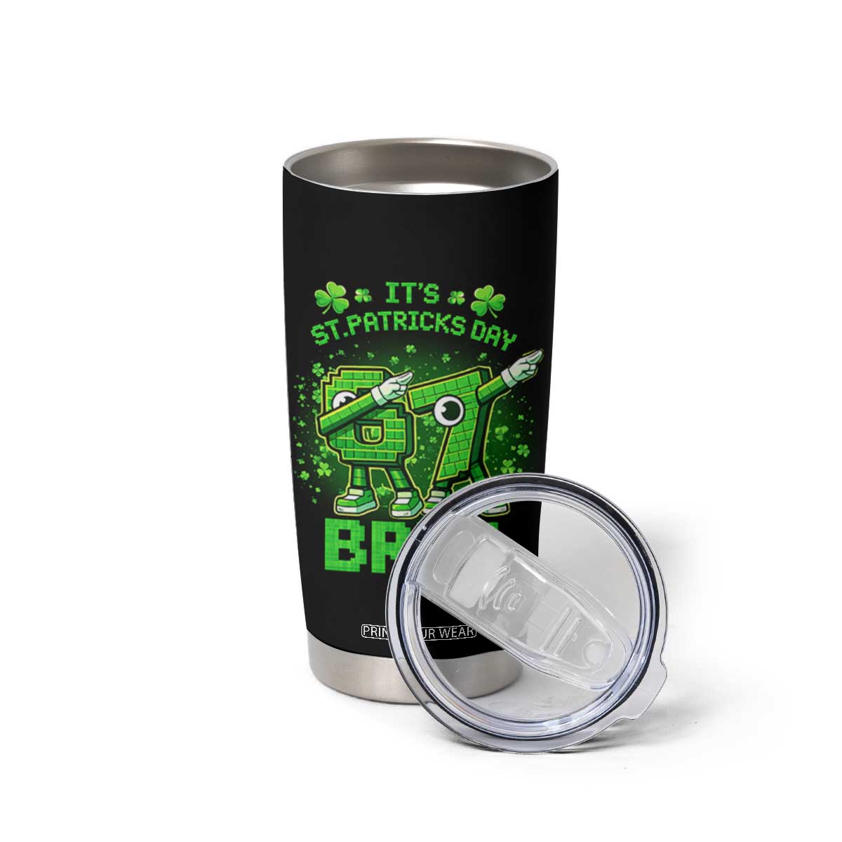 Its St Patricks Day 67 Bruh Tumbler Cup Funny Shamrock Six Seven 6 7 Meme Gen Alpha TS10 Print Your Wear