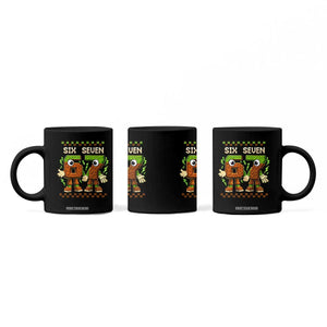 Six Seven Brainrot Italian Funny 67 Coffee Mug Checkered Kids Gaming Meme TS10 Print Your Wear