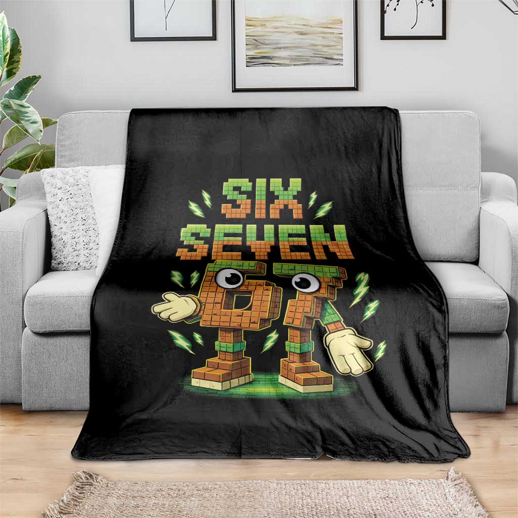 Six Seven Brainrot Italian Funny 67 Kids Gaming Meme Throw Blanket TS10 Print Your Wear