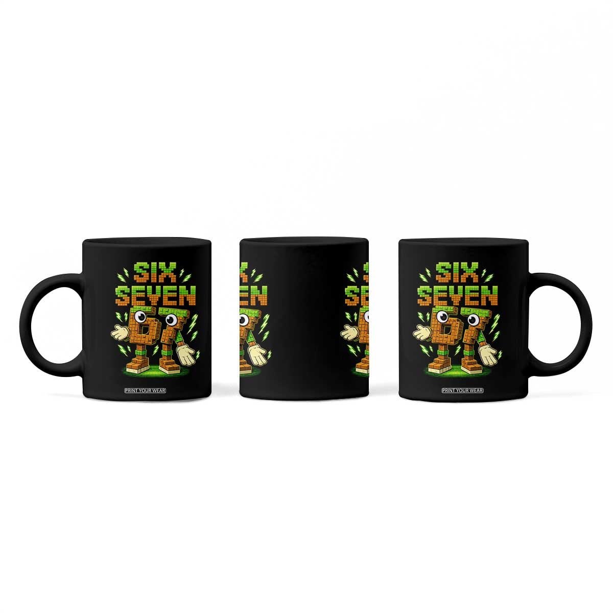 Six Seven Brainrot Italian Funny 67 Kids Gaming Meme Coffee Mug TS10 Print Your Wear