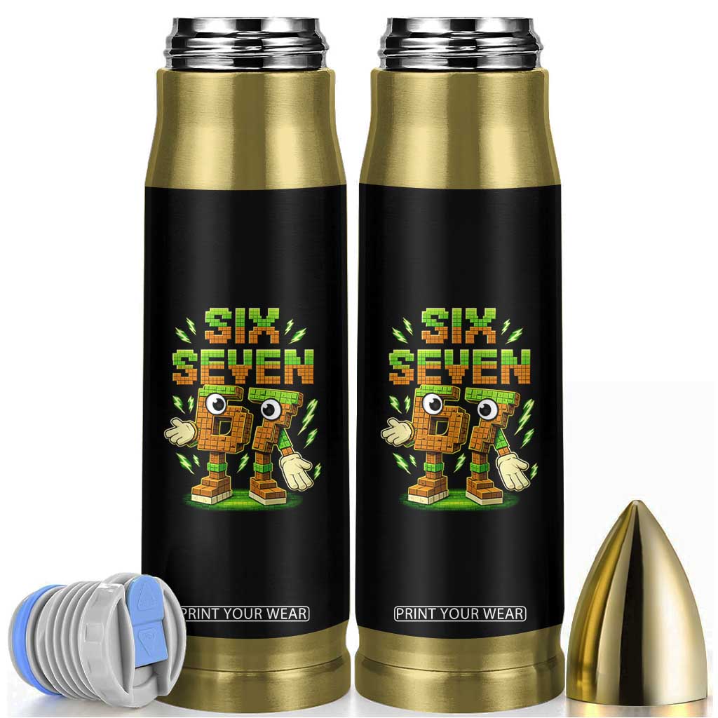 Six Seven Brainrot Italian Funny 67 Kids Gaming Meme Bullet Tumbler TS10 Black Print Your Wear