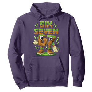 Six Seven Brainrot Italian Funny 67 Kids Gaming Meme Hoodie TS10 Purple Print Your Wear