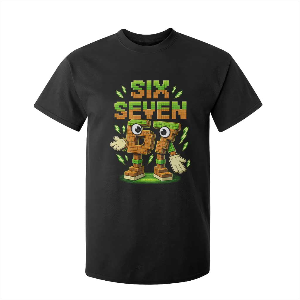 Six Seven Brainrot Italian Funny 67 Kids Gaming Meme T Shirt For Kid TS10 Black Print Your Wear