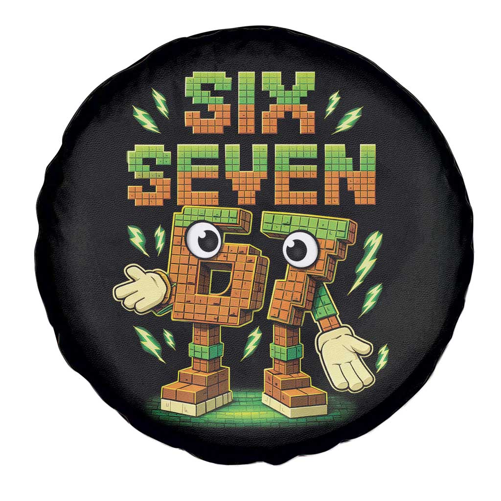 Six Seven Brainrot Italian Funny 67 Kids Gaming Meme Spare Tire Cover TS10 Print Your Wear