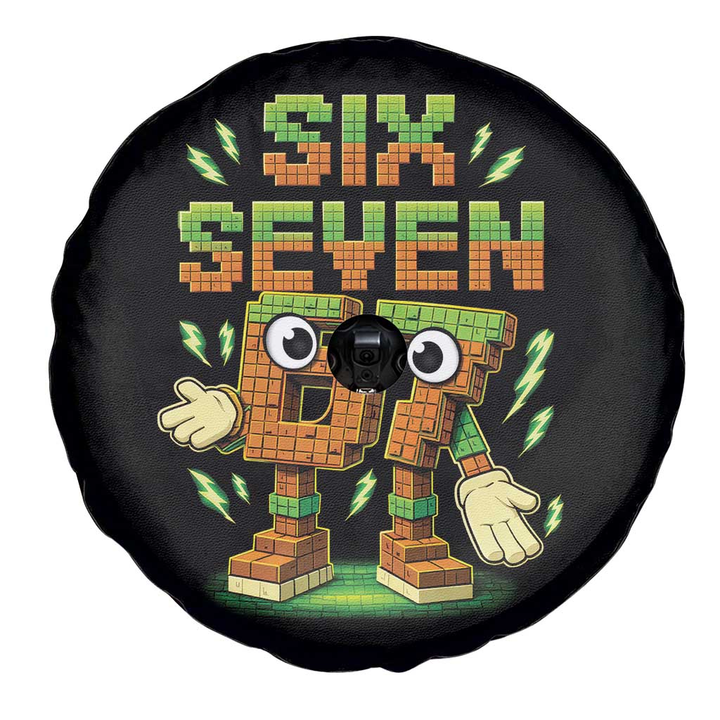 Six Seven Brainrot Italian Funny 67 Kids Gaming Meme Spare Tire Cover TS10 Print Your Wear
