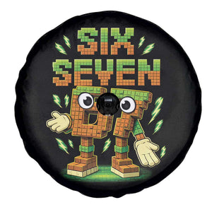 Six Seven Brainrot Italian Funny 67 Kids Gaming Meme Spare Tire Cover TS10 Print Your Wear