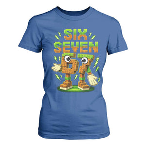 Six Seven Brainrot Italian Funny 67 Kids Gaming Meme T Shirt For Women TS10 Royal Blue Print Your Wear