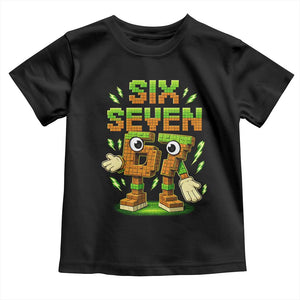 Six Seven Brainrot Italian Funny 67 Kids Gaming Meme Toddler T Shirt TS10 Black Print Your Wear