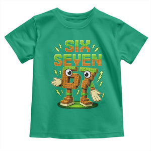 Six Seven Brainrot Italian Funny 67 Kids Gaming Meme Toddler T Shirt TS10 Irish Green Print Your Wear