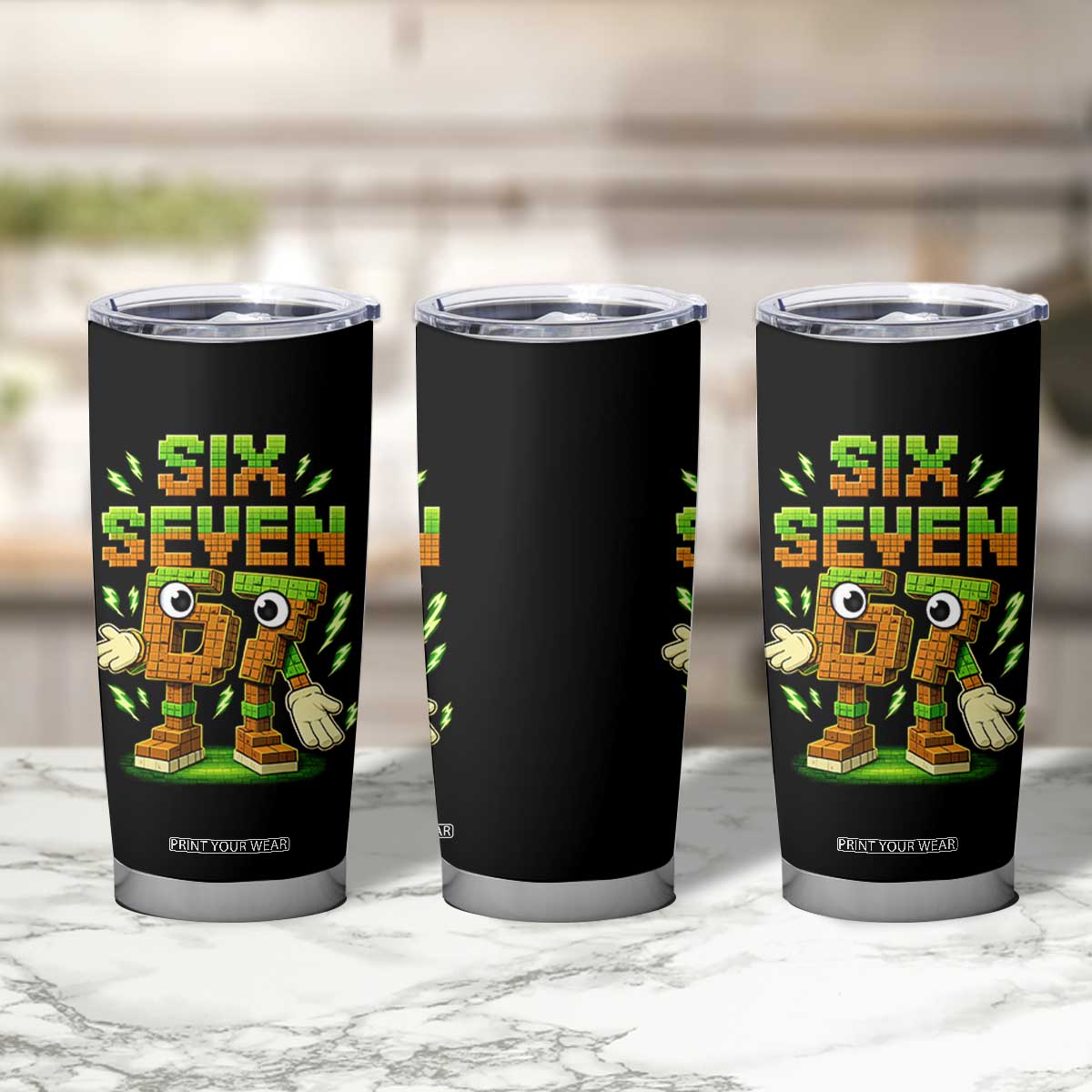 Six Seven Brainrot Italian Funny 67 Kids Gaming Meme Tumbler Cup TS10 Print Your Wear