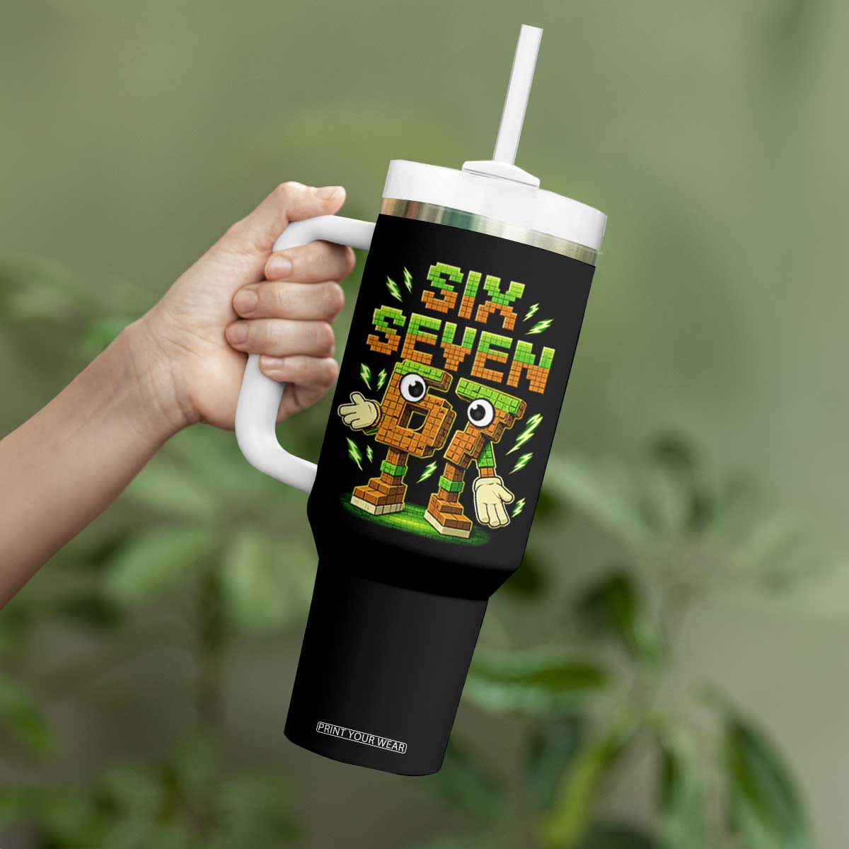 Six Seven Brainrot Italian Funny 67 Kids Gaming Meme Tumbler With Handle TS10 Print Your Wear