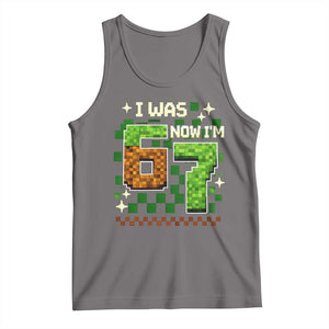 I Was 6 Now Im 7 Tank Top Funny Six Seven 7th Birthday 67 Gaming Meme TS10 Deep Heather Print Your Wear