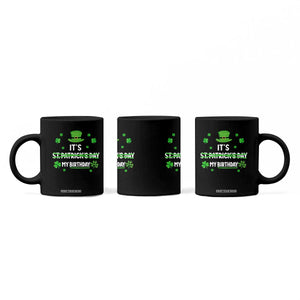 Funny Birthday St Patricks Day Coffee Mug Funny Shamrock Born Lucky Irish Bday TS10 Print Your Wear
