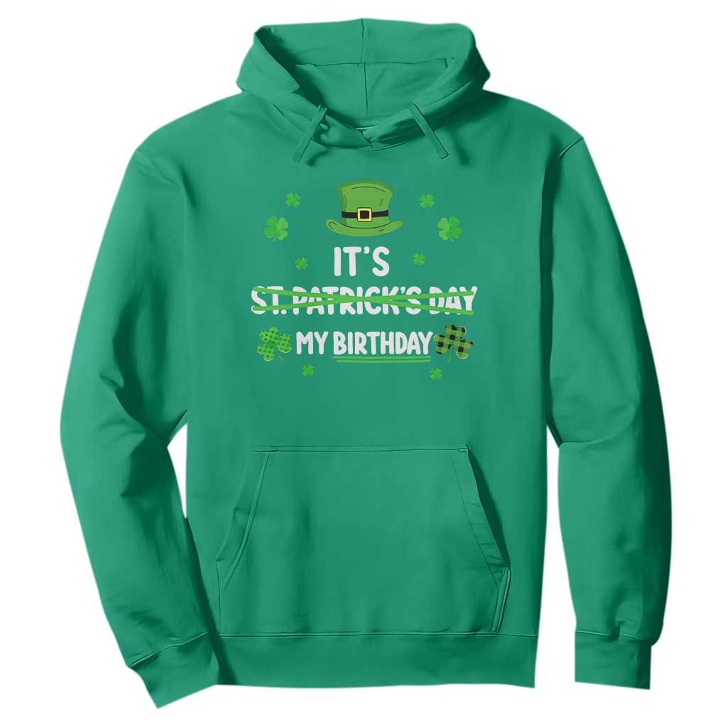 Funny Birthday St Patricks Day Hoodie Funny Shamrock Born Lucky Irish Bday TS10 Irish Green Print Your Wear