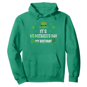 Funny Birthday St Patricks Day Hoodie Funny Shamrock Born Lucky Irish Bday TS10 Irish Green Print Your Wear