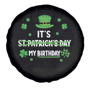 Funny Birthday St Patricks Day Spare Tire Cover Funny Shamrock Born Lucky Irish Bday TS10 Print Your Wear