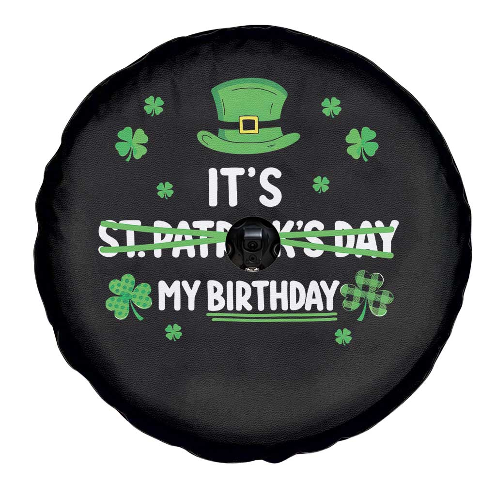 Funny Birthday St Patricks Day Spare Tire Cover Funny Shamrock Born Lucky Irish Bday TS10 Print Your Wear