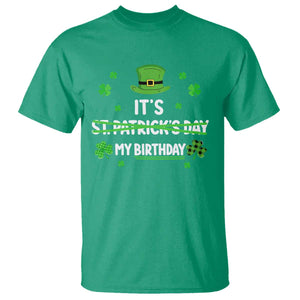 Funny Birthday St Patricks Day T Shirt Funny Shamrock Born Lucky Irish Bday TS10 Irish Green Print Your Wear