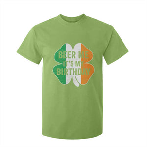 Funny Birthday St Patricks Day T Shirt For Kid Beer Me Its My Birthday Ireland Irish Shamrock TS10 Lime Print Your Wear