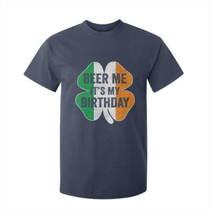 Funny Birthday St Patricks Day T Shirt For Kid Beer Me Its My Birthday Ireland Irish Shamrock TS10 Navy Print Your Wear