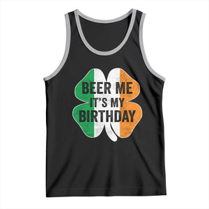 Funny Birthday St Patricks Day Tank Top Beer Me Its My Birthday Ireland Irish Shamrock TS10 Black Athletic Heather Print Your Wear