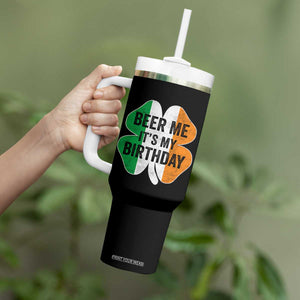 Funny Birthday St Patricks Day Tumbler With Handle Beer Me Its My Birthday Ireland Irish Shamrock TS10 Print Your Wear
