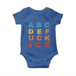 Fck Ice Baby Onesie Retro Protest Chinga La Migra Subtle FDT TS10 Royal Blue Print Your Wear