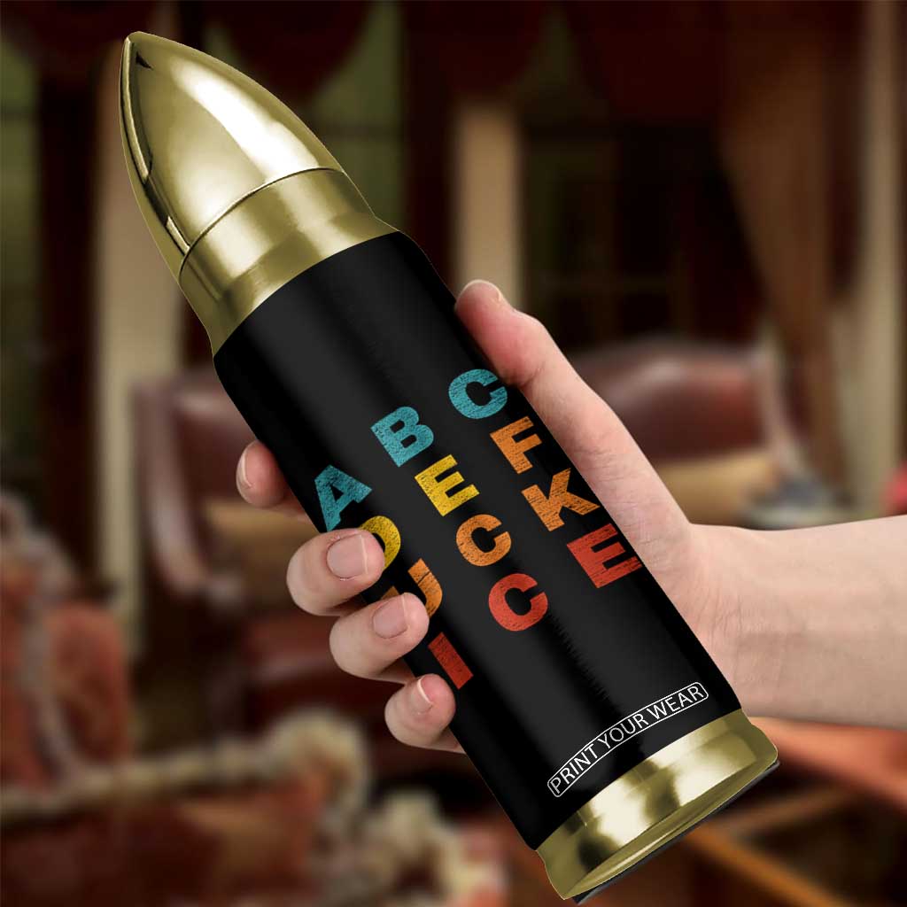 Fck Ice Bullet Tumbler Retro Protest Chinga La Migra Subtle FDT TS10 Print Your Wear