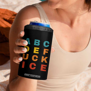 Fck Ice 4 in 1 Can Cooler Tumbler Retro Protest Chinga La Migra Subtle FDT TS10 Print Your Wear