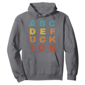Fck Ice Hoodie Retro Protest Chinga La Migra Subtle FDT TS10 Charcoal Print Your Wear