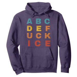 Fck Ice Hoodie Retro Protest Chinga La Migra Subtle FDT TS10 Purple Print Your Wear