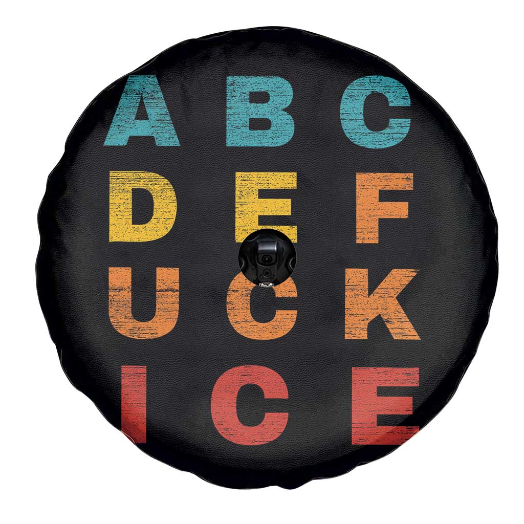Fck Ice Spare Tire Cover Retro Protest Chinga La Migra Subtle FDT TS10 Print Your Wear