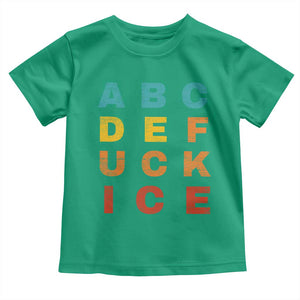 Fck Ice Toddler T Shirt Retro Protest Chinga La Migra Subtle FDT TS10 Irish Green Print Your Wear