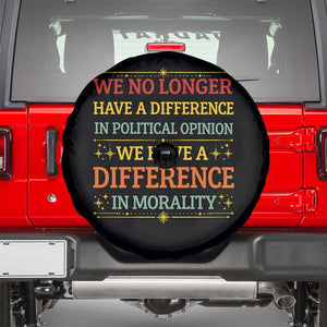Difference In Morality Spare Tire Cover Political Differences Protest Rally TS10 Black Print Your Wear