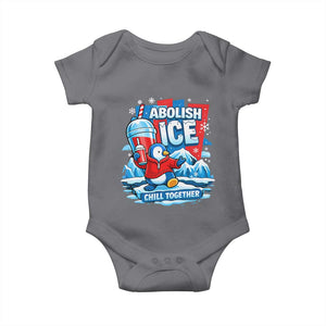 Abolish Ice Baby Onesie Subtle FDT Penguin Slush Drink Funny Summer Chill Mode TS10 Charcoal Print Your Wear