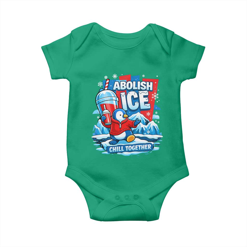 Abolish Ice Baby Onesie Subtle FDT Penguin Slush Drink Funny Summer Chill Mode TS10 Irish Green Print Your Wear