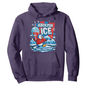 Abolish Ice Hoodie Subtle FDT Penguin Slush Drink Funny Summer Chill Mode TS10 Purple Print Your Wear