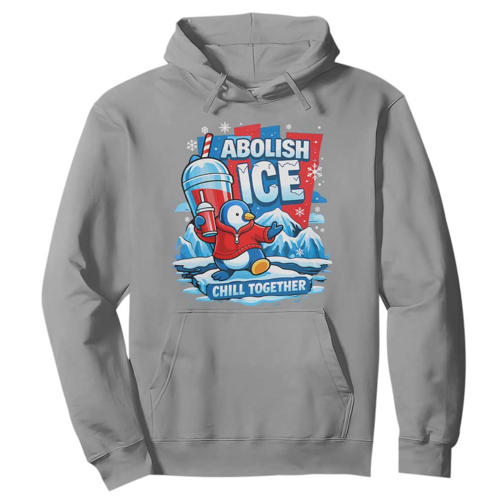 Abolish Ice Hoodie Subtle FDT Penguin Slush Drink Funny Summer Chill Mode TS10 Sport Gray Print Your Wear