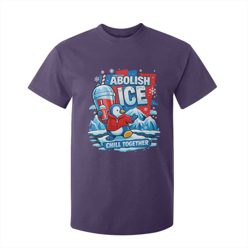 Abolish Ice T Shirt For Kid Subtle FDT Penguin Slush Drink Funny Summer Chill Mode TS10 Purple Print Your Wear