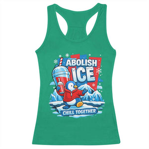 Abolish Ice Racerback Tank Top Subtle FDT Penguin Slush Drink Funny Summer Chill Mode TS10 Irish Green Print Your Wear