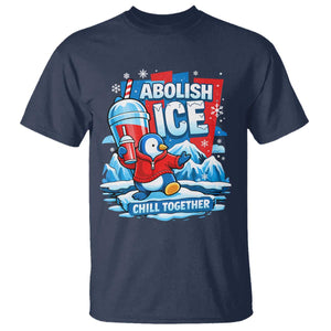 Abolish Ice T Shirt Subtle FDT Penguin Slush Drink Funny Summer Chill Mode TS10 Navy Print Your Wear