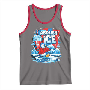 Abolish Ice Tank Top Subtle FDT Penguin Slush Drink Funny Summer Chill Mode TS10 Deep Heather Red Print Your Wear