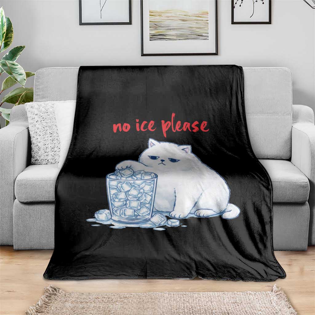 Abolish Ice Protest Throw Blanket Subtle FDT Cat Meme No Ice Please TS10 Print Your Wear